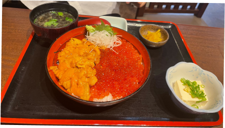 海鮮市場漁屋　ウニいくら丼　熱海海鮮丼